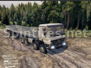 Мод Mercedes-Benz Actros 8x8 версия 0.2 для Spintires 03.03.16