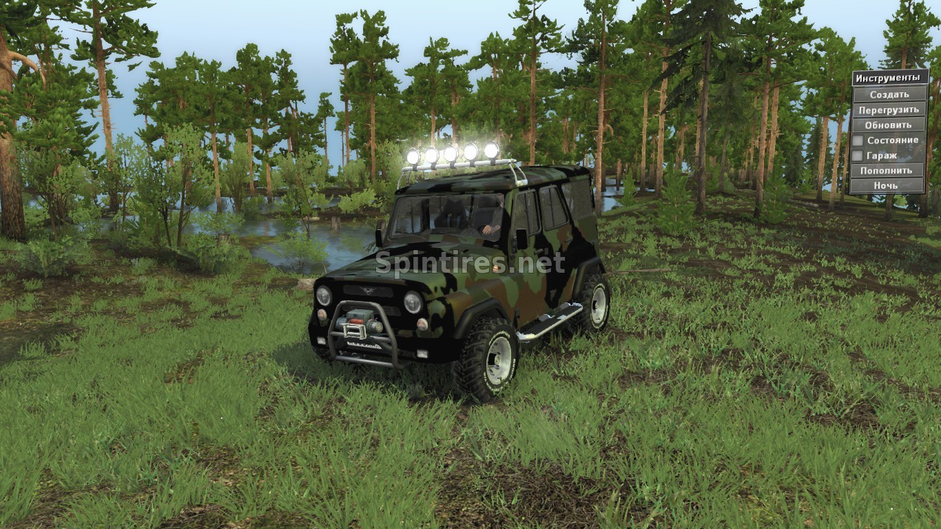 Уаз Hunter Expedition Турбодизель версия 5 для Spintires v03.03.16