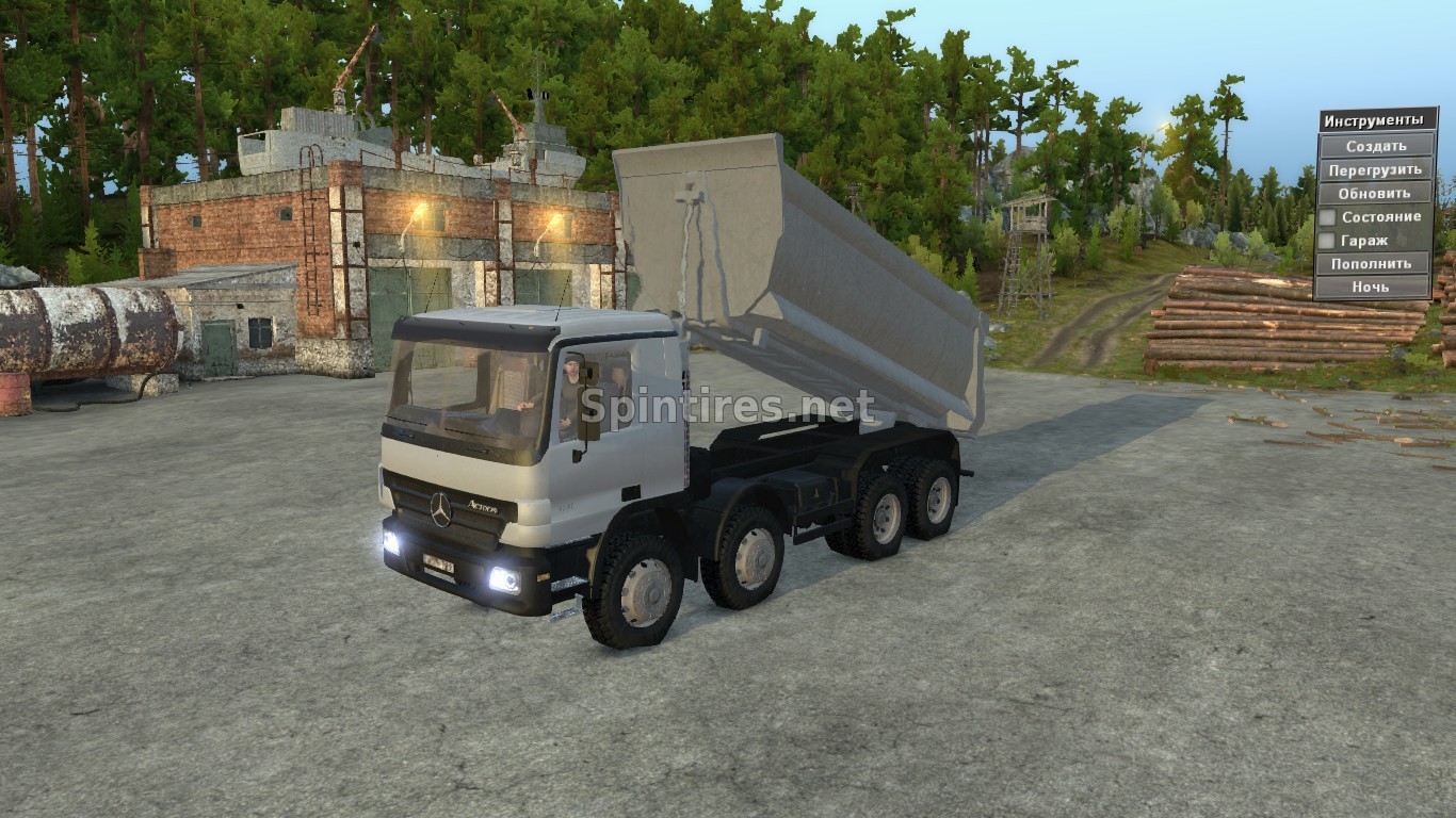 Mercedes-Benz Actros 8x8 версия 0.9 для Spintires v03.03.16