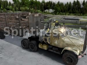 КрАЗ-255 с полноприводным прицепом ОБНОВЛЕНИЕ 12.04.17 для Spintires v03.03.16