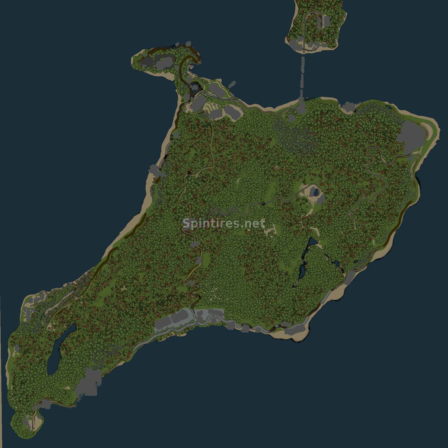 Карта Island для Spintires v03.03.16