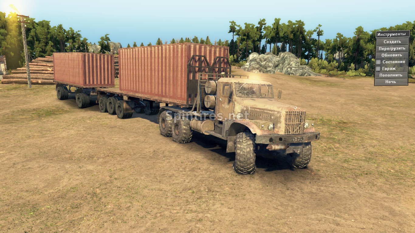 КрАЗ-255 truck tractor для Spintires v03.03.16