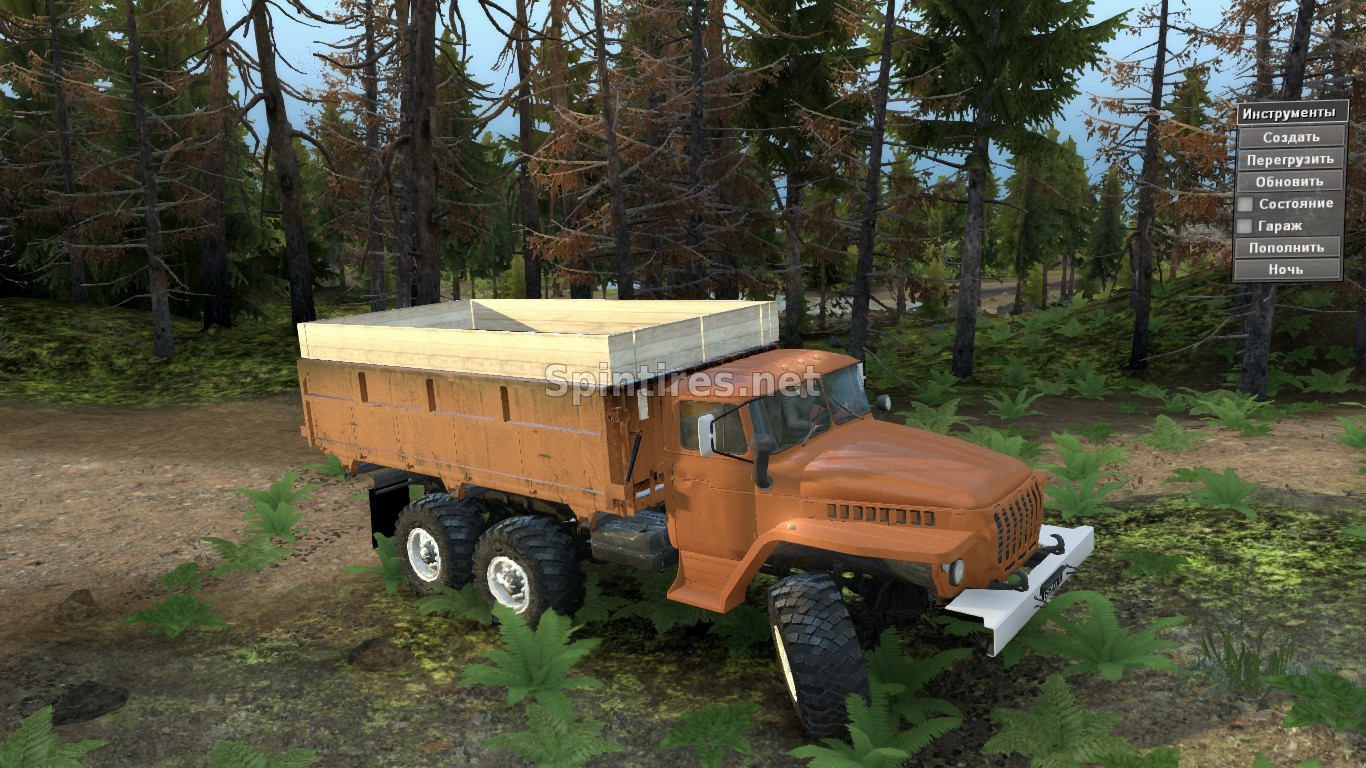 Урал 5557 375. Spin Tires Урал 5557. Урал 5557 для SPINTIRES MUDRUNNER. Урал-5557 лесовоз Spin Tires. Урал 5557 со спальником спинтайрес.