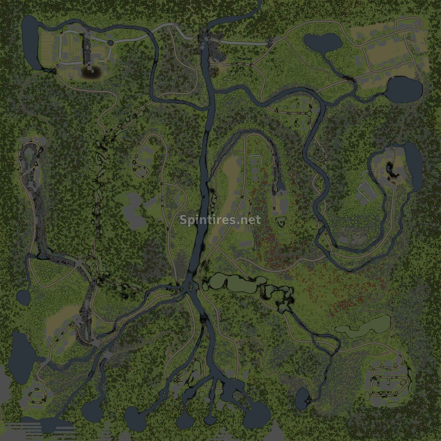 Карта Лес 10 для Spintires v03.03.16