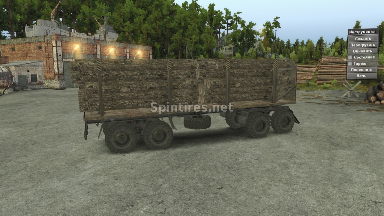 Прицеп лесовоз Обновление 04.05.17 для Spintires v03.03.16
