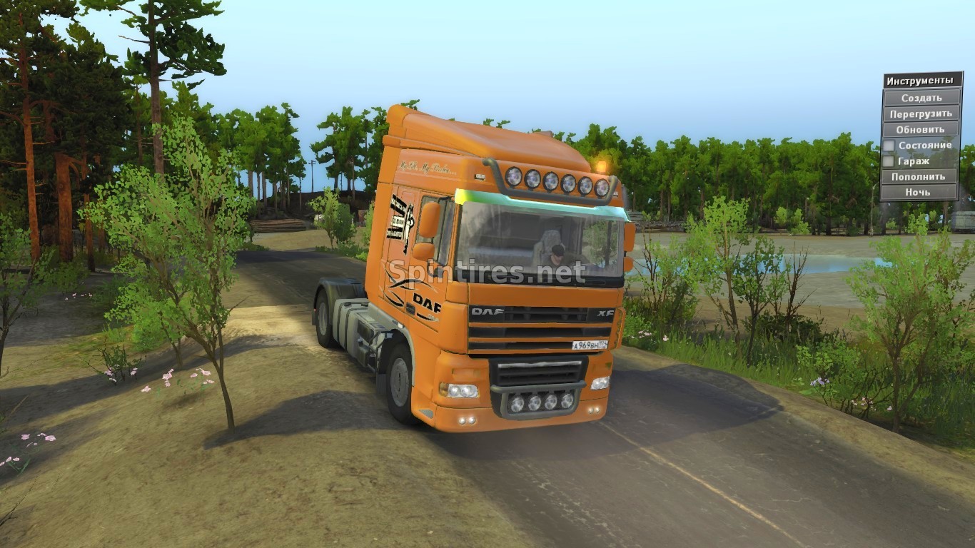 DAF XF105 Обновление 16.05.17 для Spintires v03.03.16