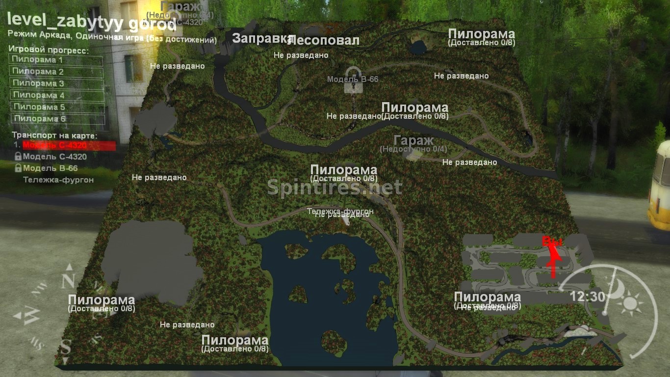 Карта «Забытый город» для Spintires v03.03.16