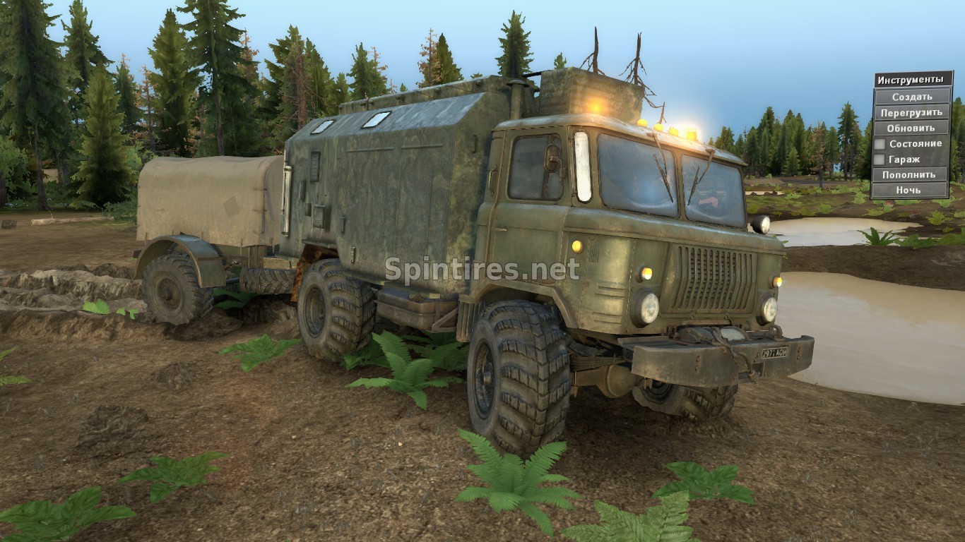 Мод Газ-66 «Дефолт+» для Spintires v03.03.16