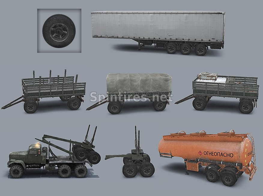 Ретекстуринг рамы полуприцепа-фургона для Spintires v03.03.16