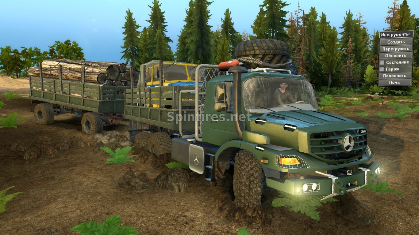 Mersedes-Benz Zetros Lite Обновление 28.05.17 для Spintires v03.03.16