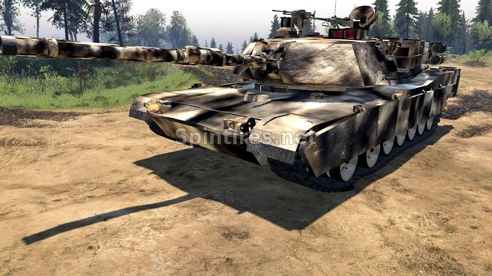 Танк «M1 Abrams Desert Camo» Обновление 03.06.17 для Spintires v03.03.16