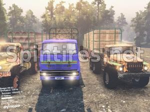 Прицеп Лесотрубовоз для Сетевого Мода для Spintires v03.03.16