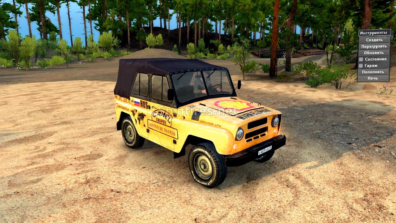 Текстуры для Уаз-469, бортовых платформ для Spintires v03.03.16