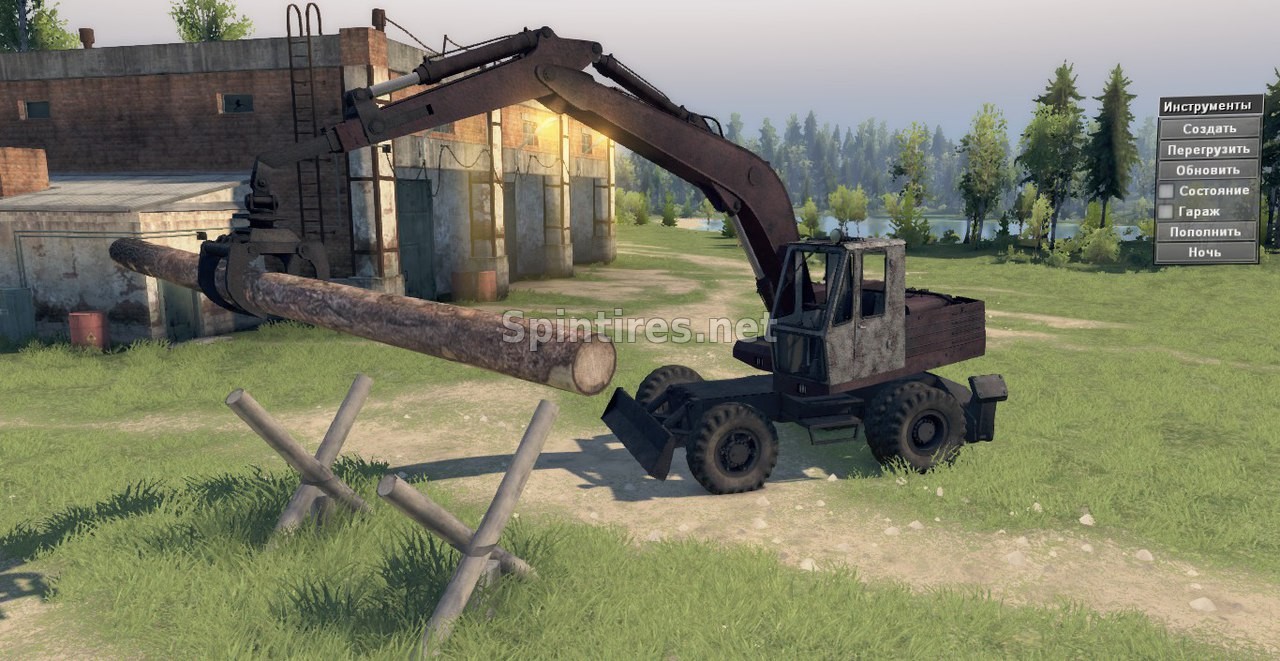 Гидравлический экскаватор ЭО-3323 для Spintires v03.03.16