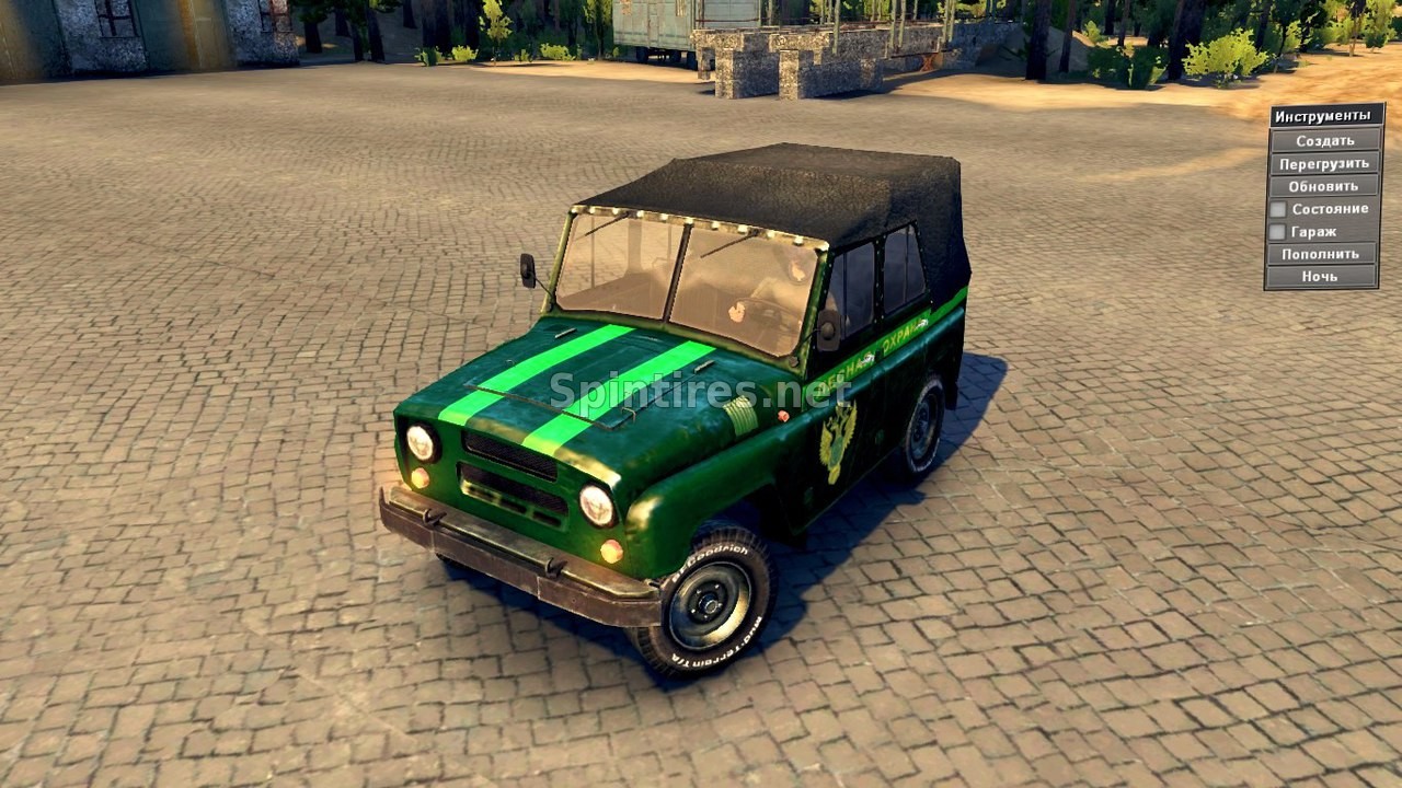 Текстура Уаз-469 «Лесная охрана» для Spintires v03.03.16