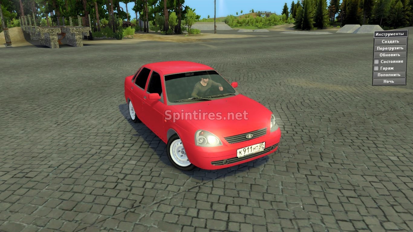 Ваз-2170 Lada Priora «RED» версия 9 для Spintires v03.03.16