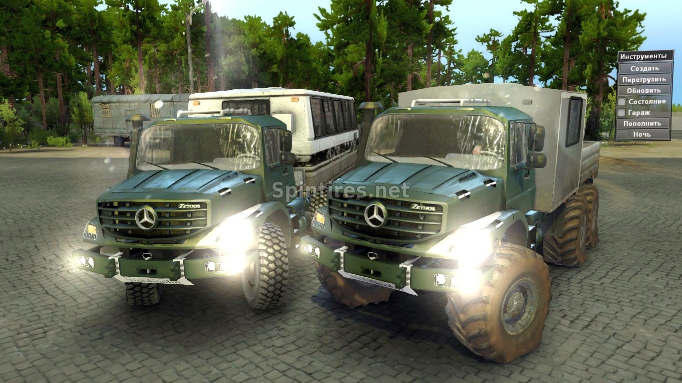 Mersedes-Benz Zetros Обновление 13.07.17 для Spintires v03.03.16