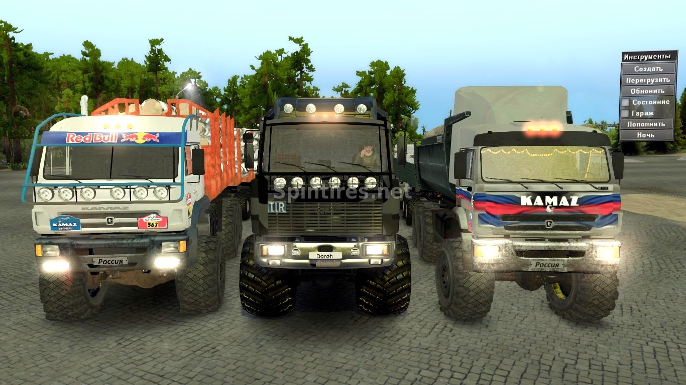 Камаз-635050/44118 / МЗКТ-7410 версия 3 для Spintires v03.03.16