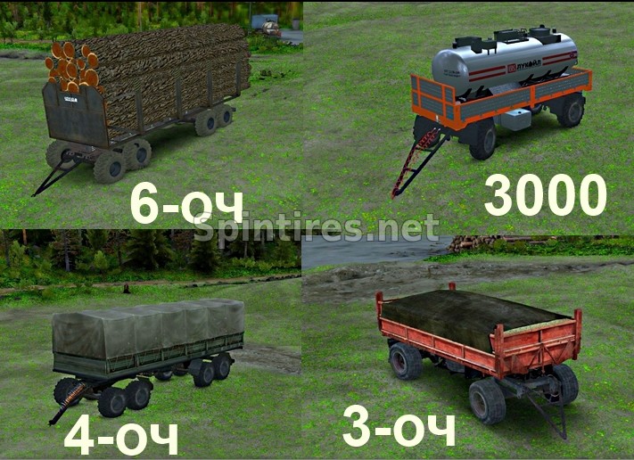 Пак прицепов для Spintires v03.03.16
