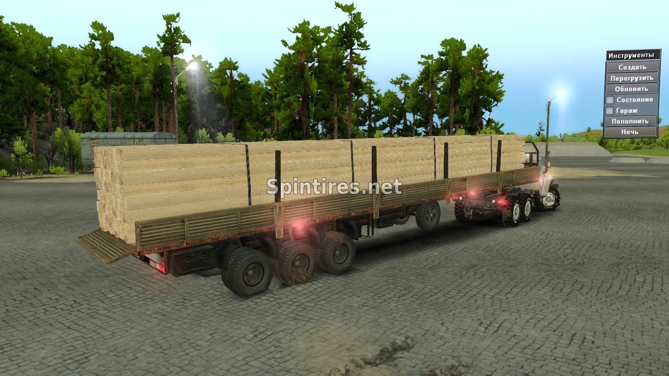 Мод Прицеп «Брус на 8 очков» для Spintires 03.03.16