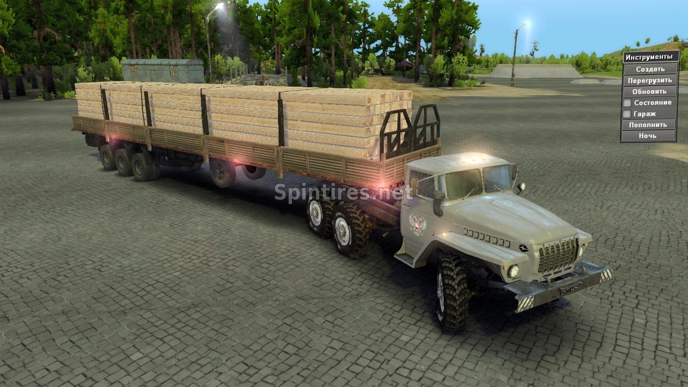 Прицеп «Брус на 8 очков» для Spintires v03.03.16