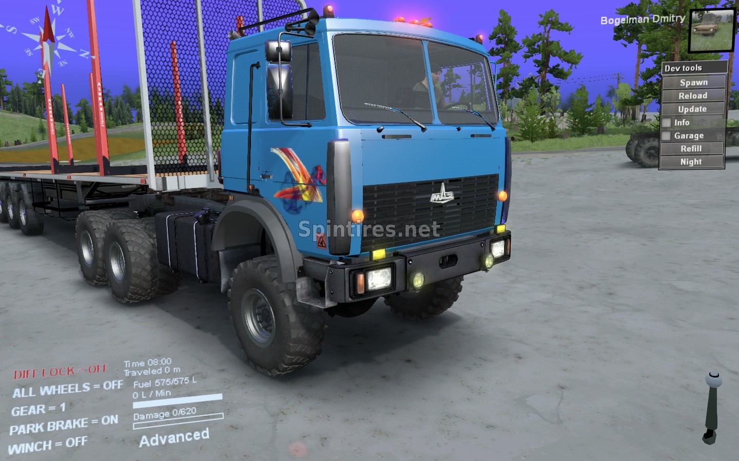 Мод Маз-6425 SV для Spintires 03.03.16
