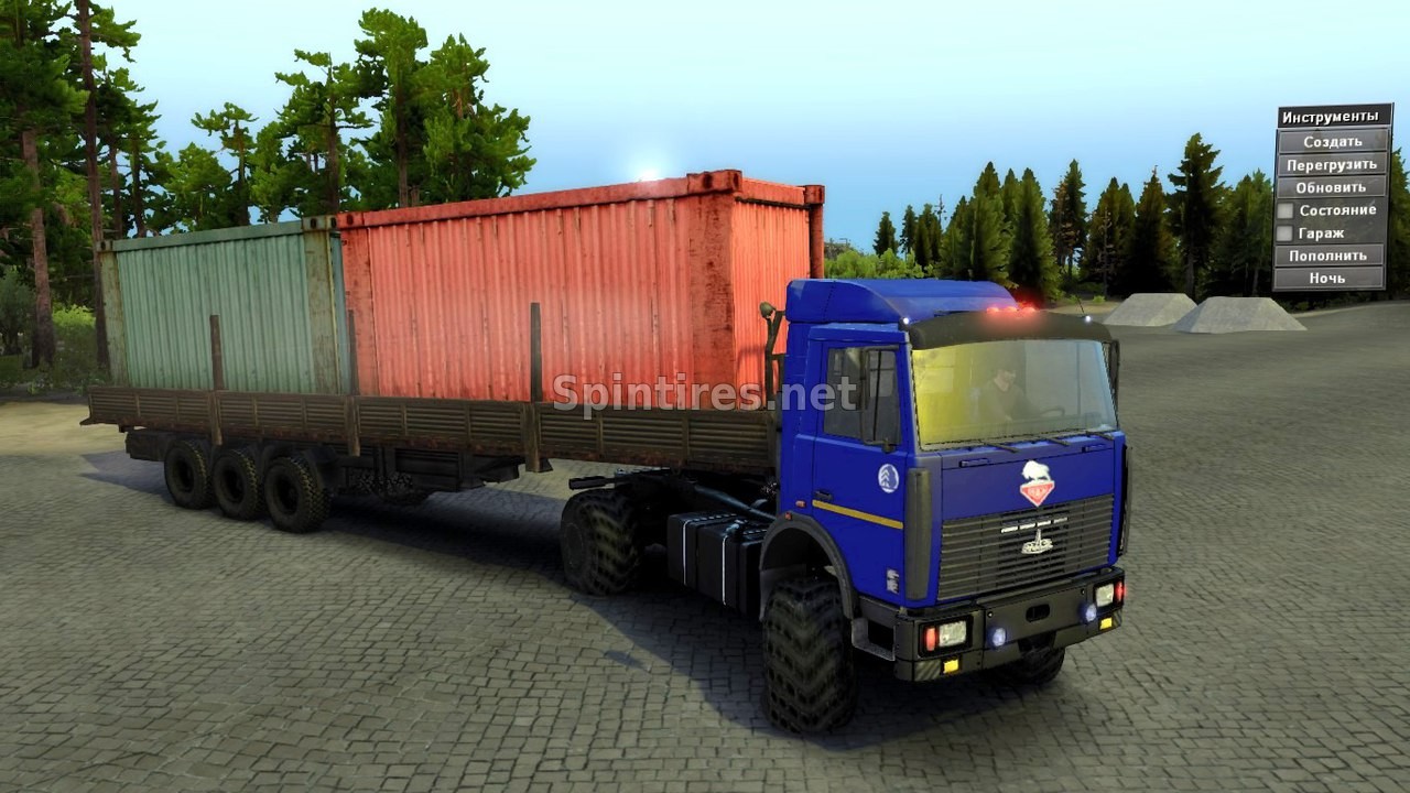Маз-5434 SV «Лесовоз» для Spintires v03.03.16