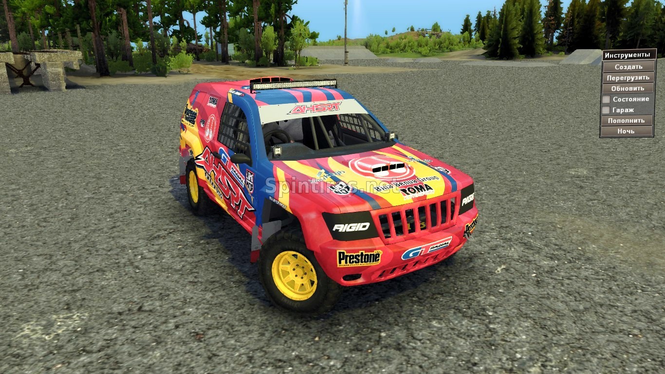 Джип Гранд Чероки WJ и 7000cc «Superwolf» для Spintires v03.03.16