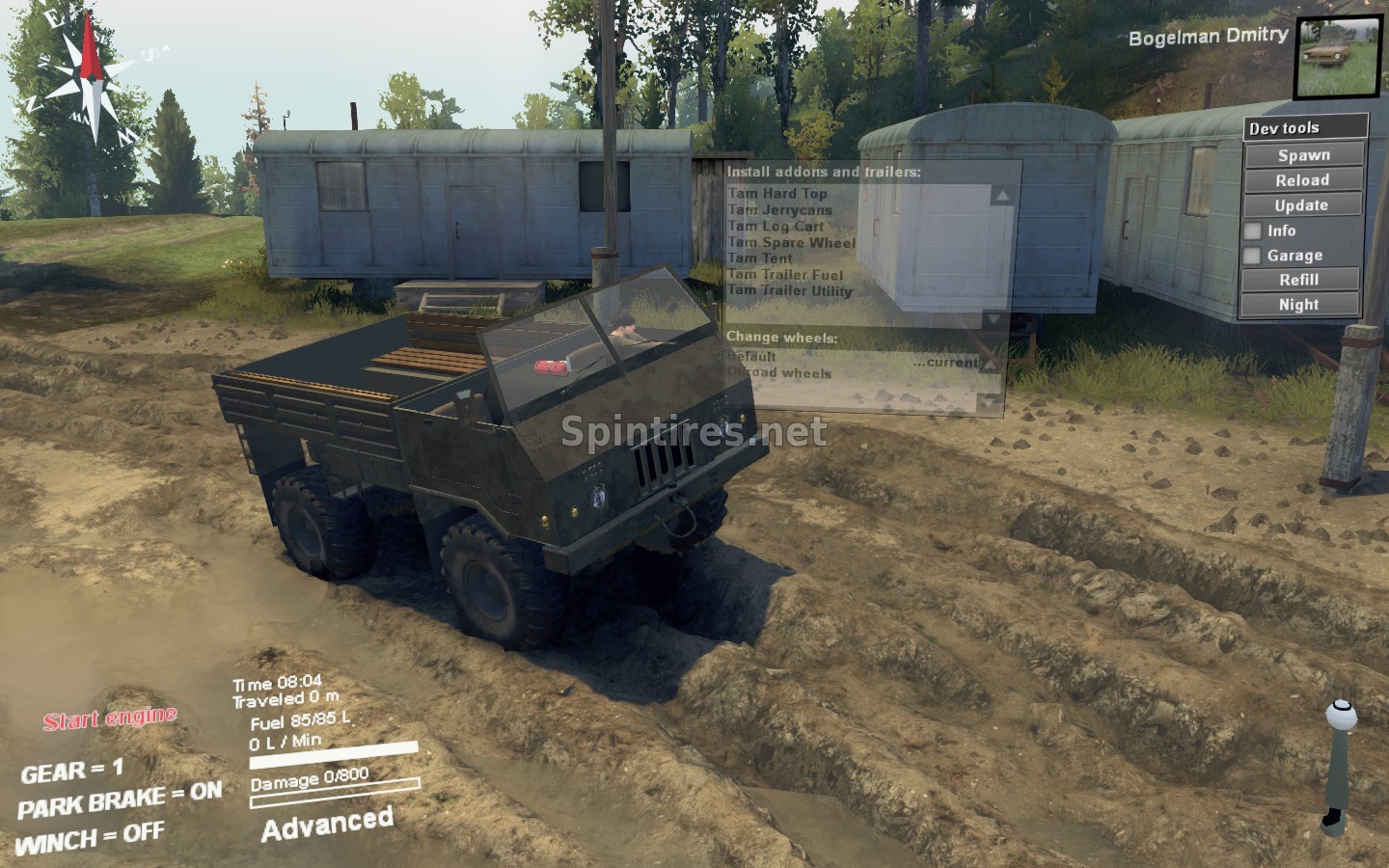 Мод TAM-110 версия 1.1 для Spintires 03.03.16