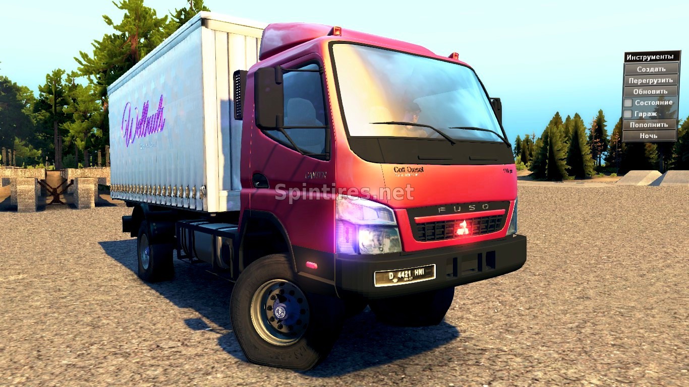 Mitsubishi Fuso Canter SV версия 1.1 для Spintires v03.03.16