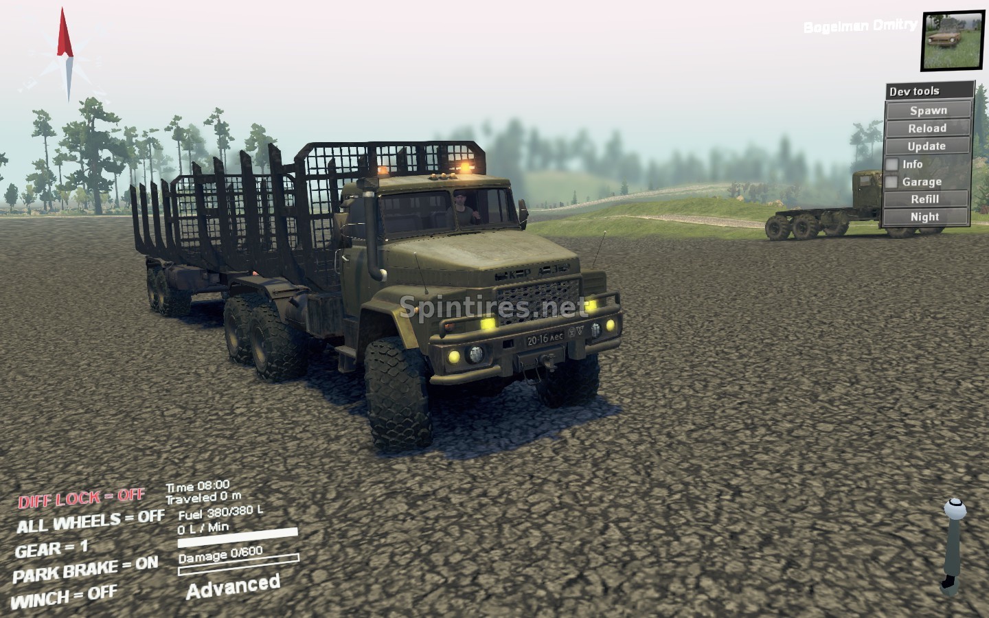 Мод КрАЗ-260(M) версия 08.09.17 для Spintires 03.03.16