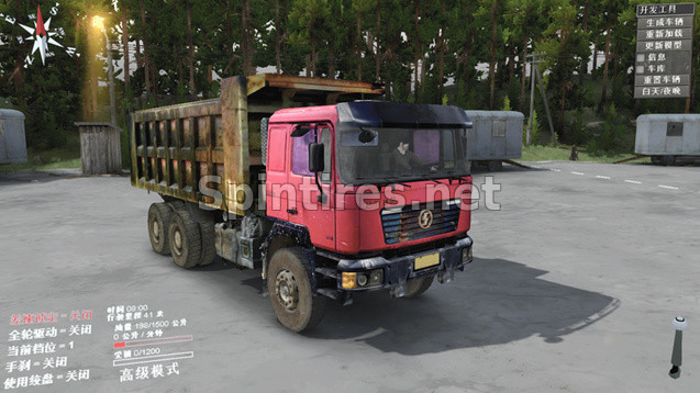 Мод Shaanxi F2000 версия 07.09.17 для Spintires 03.03.16