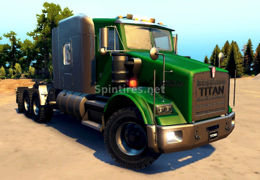 Kenworth T800 "Titan" - 4-х для Spintires v03.03.16
