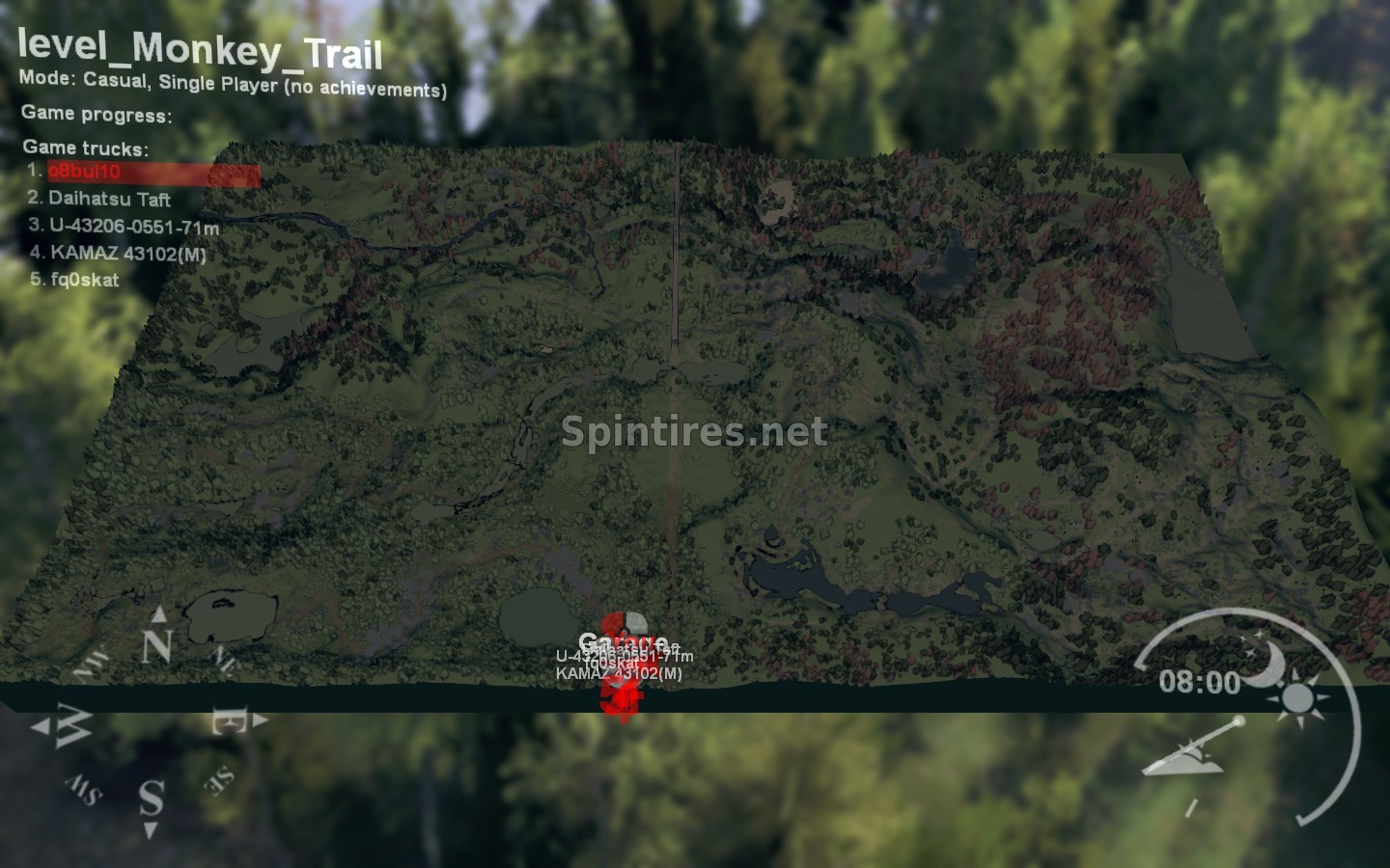 Карта «Monkey Trails» для Spintires 03.03.16