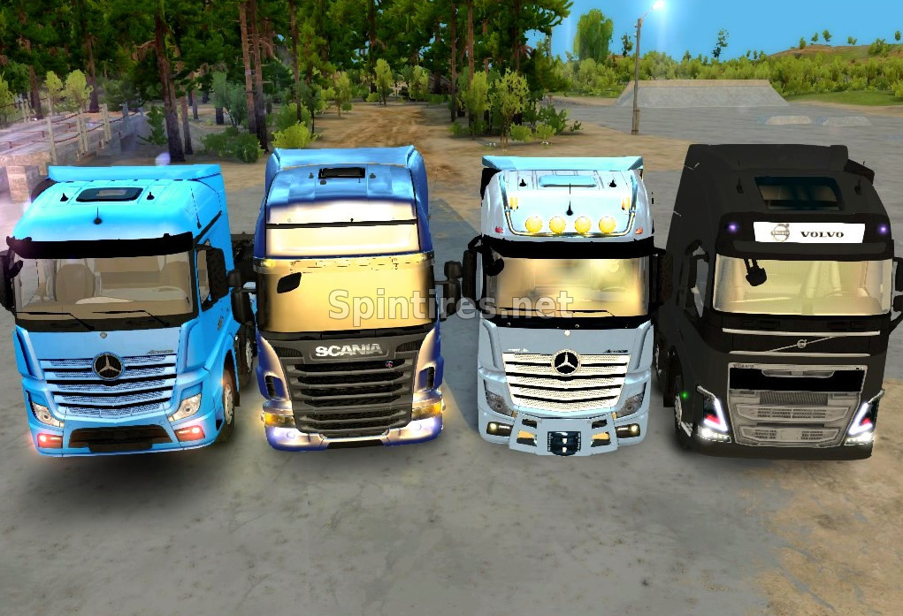 Пак тягачей Европейцев для Spintires v03.03.16