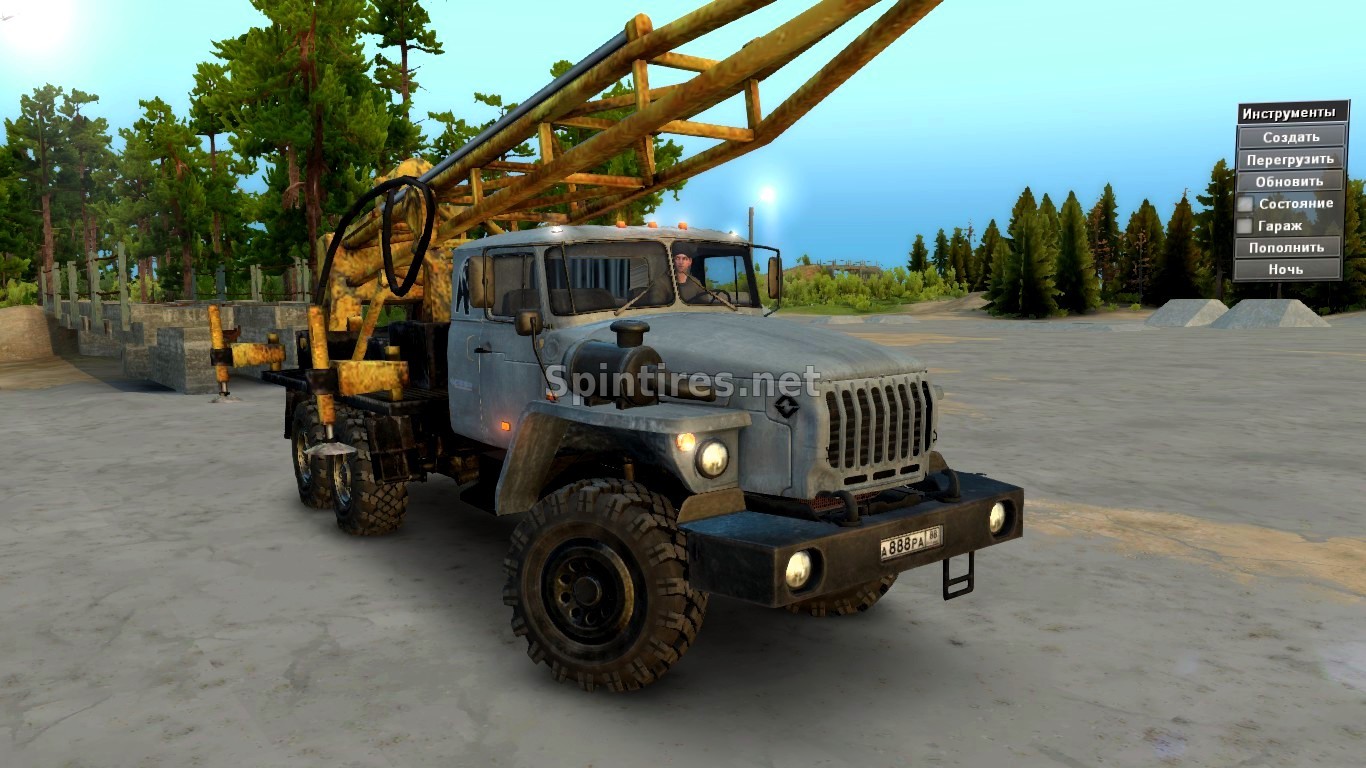 Урал-4320-30 со спальником для Spintires v03.03.16