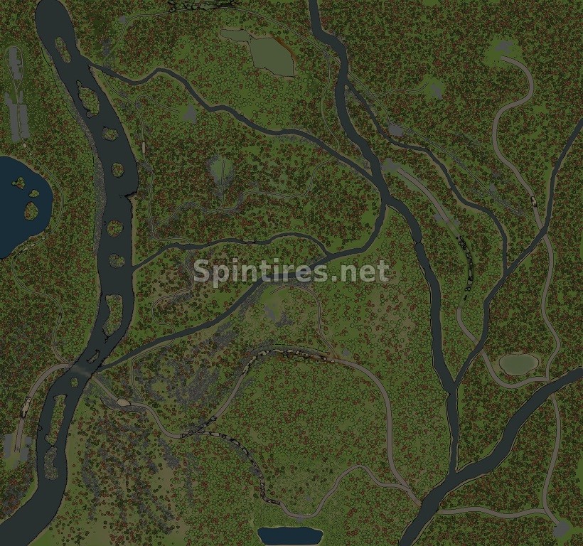 Карта «Лесные дороги» для Spintires v03.03.16