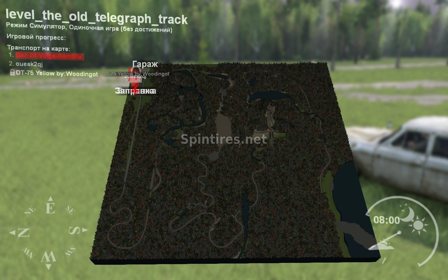 Карта Old Telegraph Track для Spintires 03.03.16