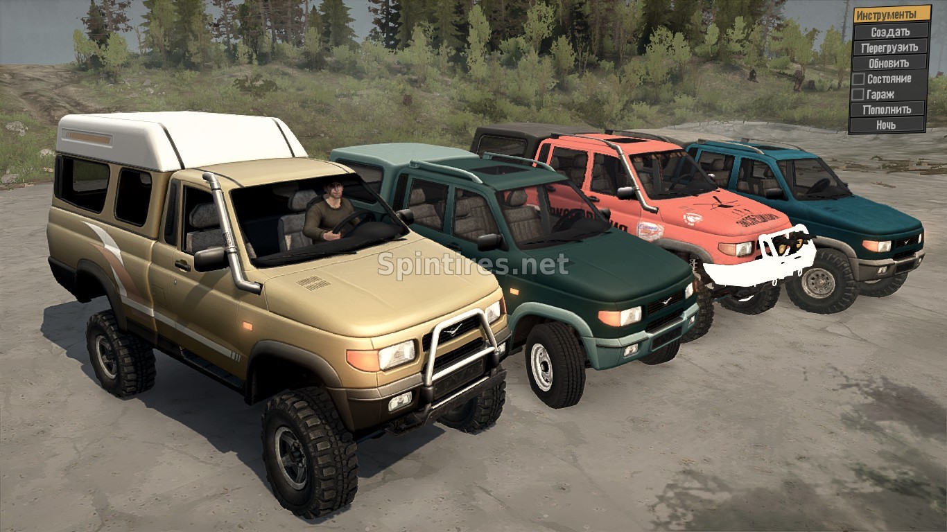 УаЗ СимбиР пак для Spintires: MudRunner для Spintires 