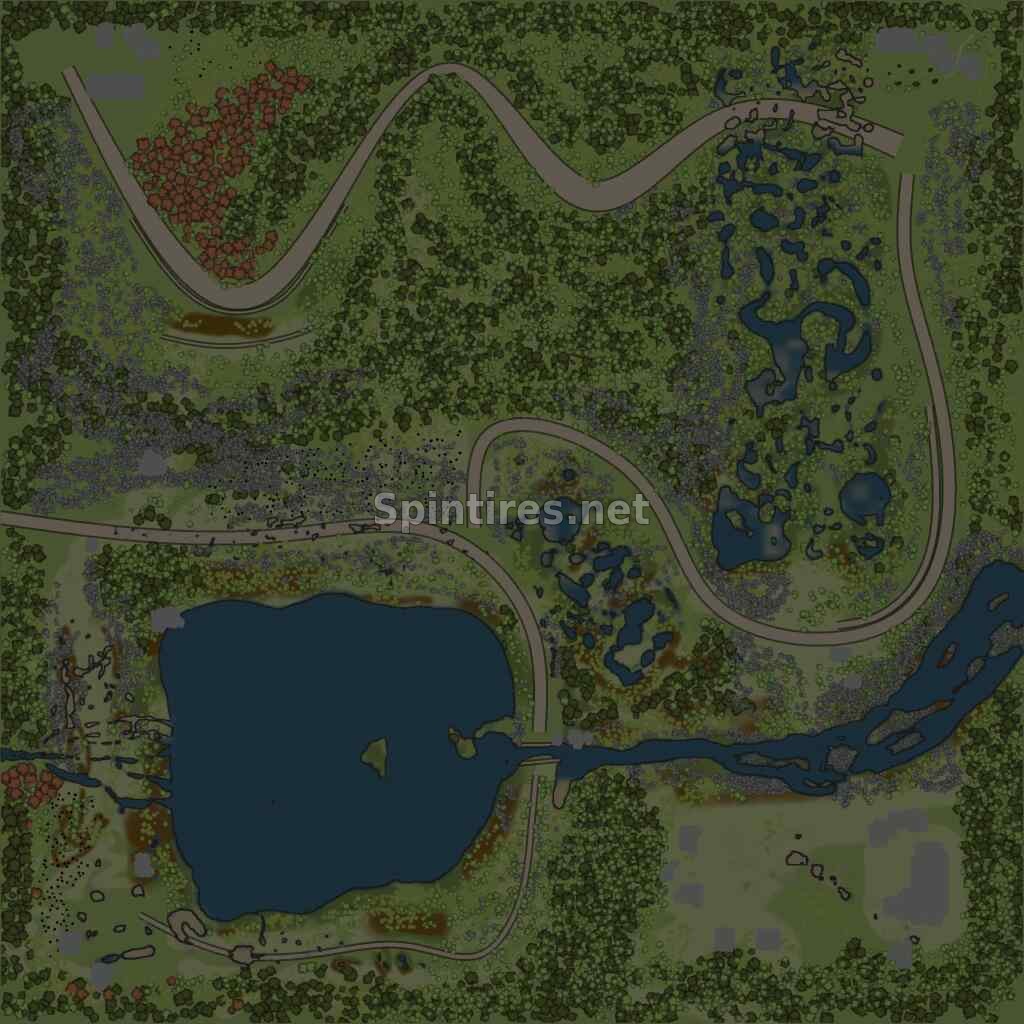 Карта Дамба для Spintires MudRunner