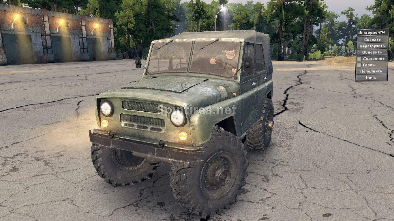 Уаз дефолт с плюсом для SpinTires v03.03.16 для Spintires 