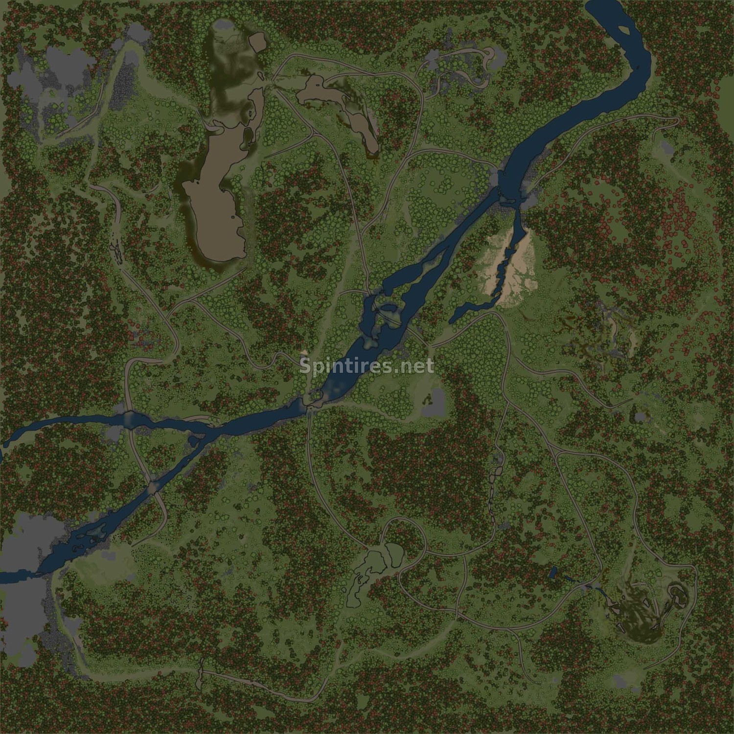 Карта «ХЗ где» для Spintires: MudRunner для Spintires 