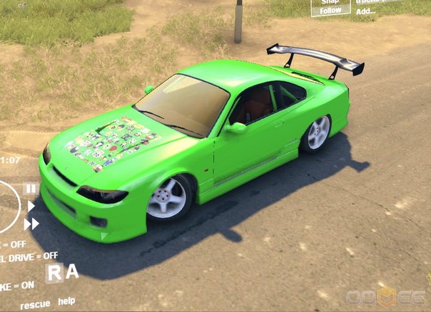 Мод Nissan silvia для Spin Tiresn2013 DEV DEMO для Spintires 