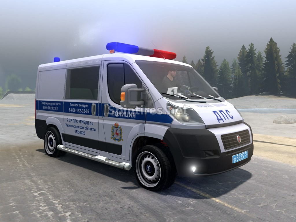 Fiat Ducato «ДПС» для Spin Tires v03.03.16 для Spintires 