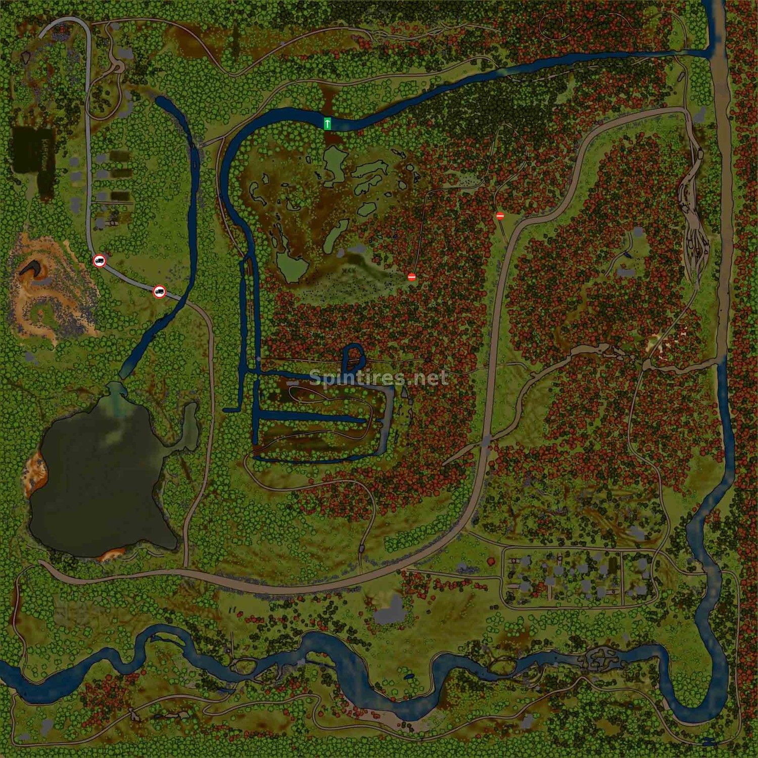 Карта «Казицыно» для Spintires: MudRunner для Spintires 