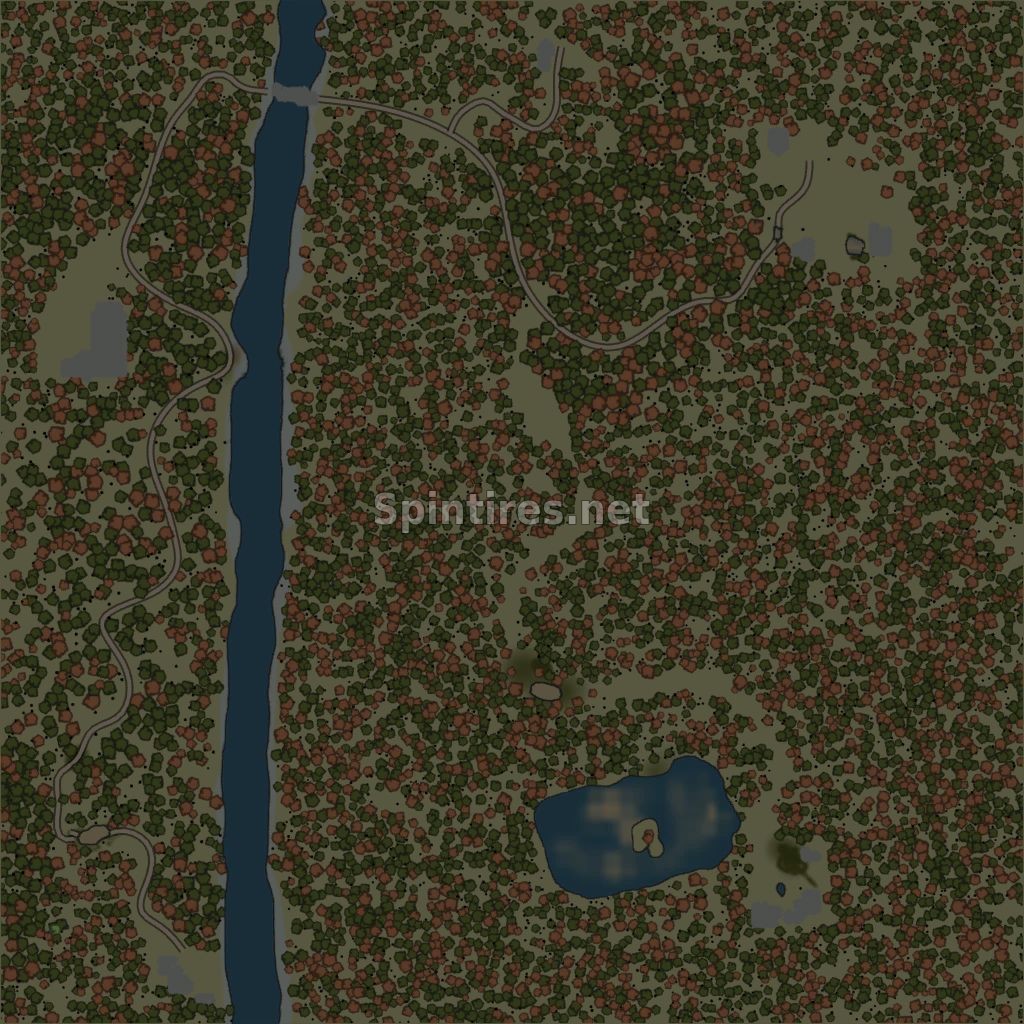 Карта «Хвойный лес» для Spintires: MudRunner для Spintires 