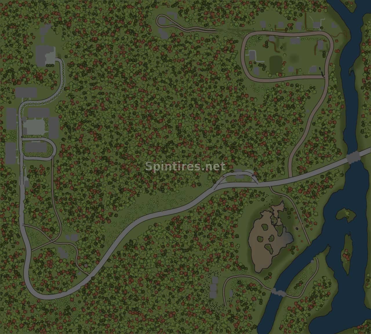 Карта «ЛесПром Сибирь» для Spintires: MudRunner (v11.12.17) для Spintires 