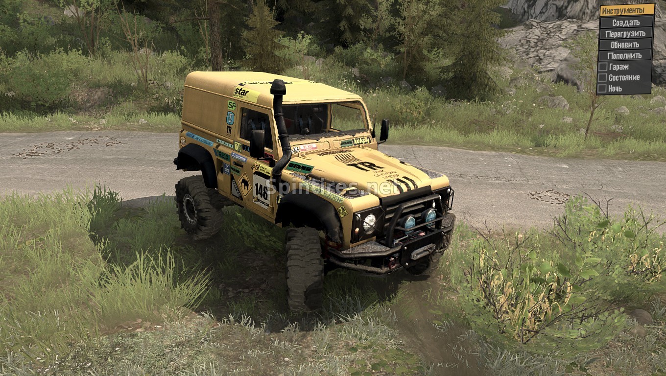 Land Rover Defender 90 для Spintires: MudRunner (v11.12.17) для Spintires 