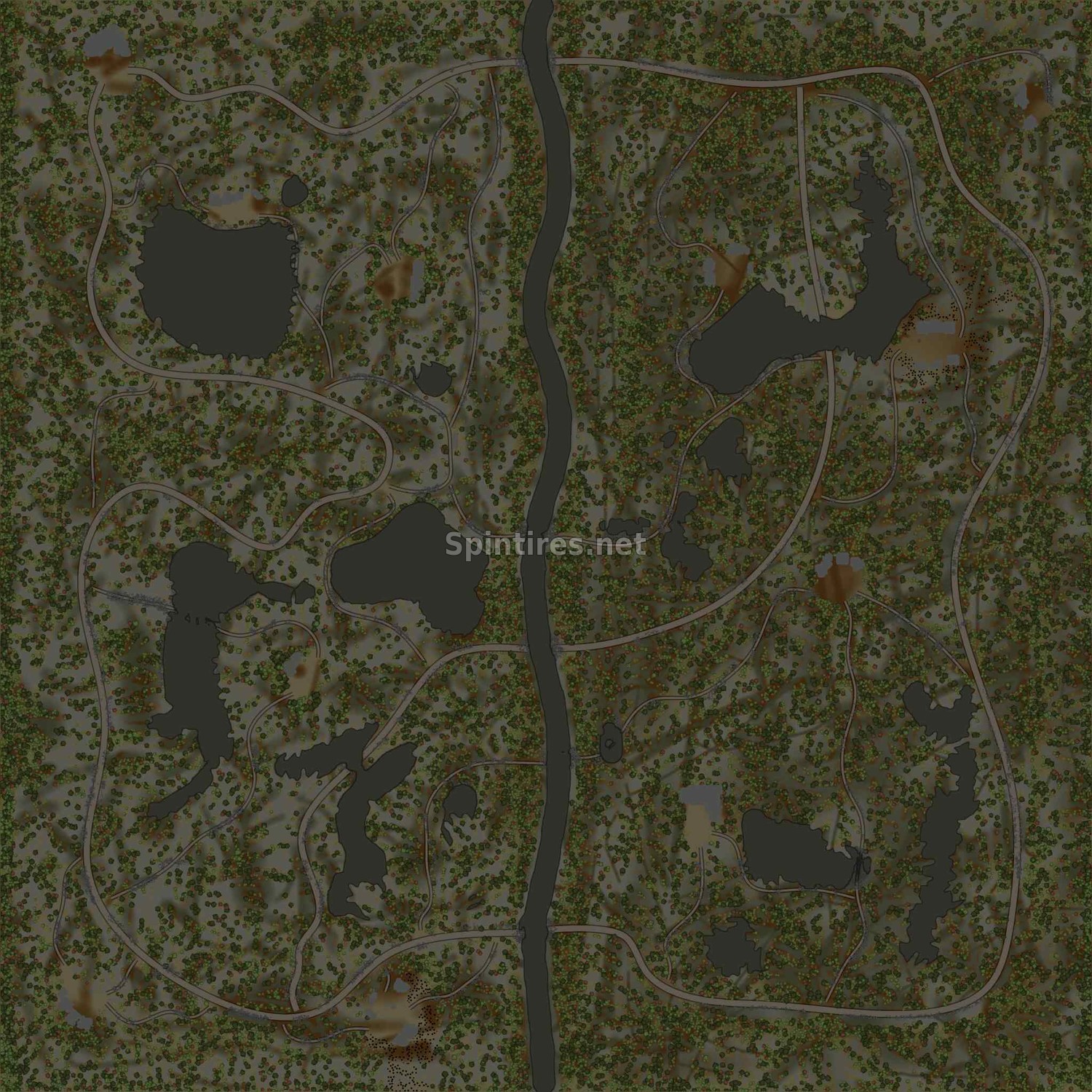 Карта «Отроги Сихотэ-Алиня» для Spintires MudRunner