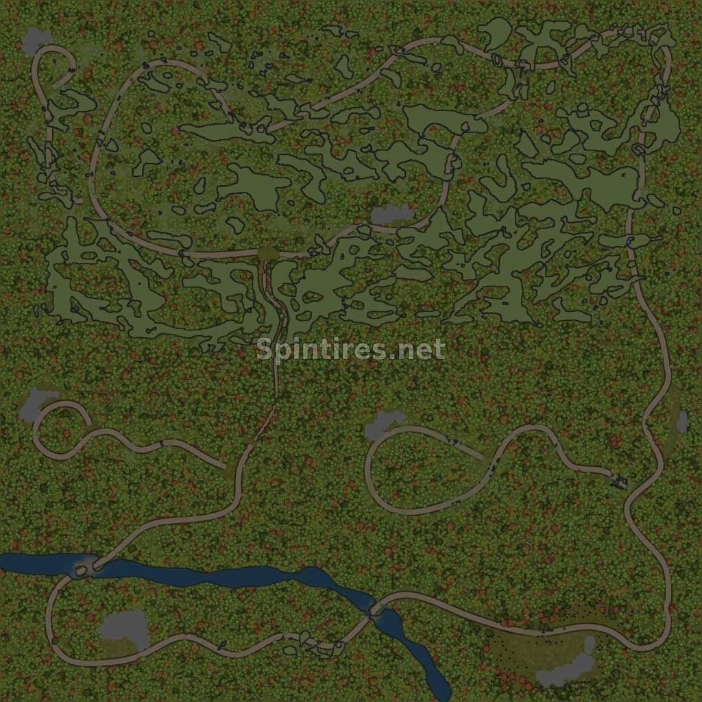 Карта «Swampy Woods 2» для Spintires: MudRunner (v11.12.17) для Spintires 